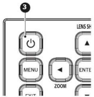 Barco G50-W8 - Comment mettre le projecteur hors tension - 2