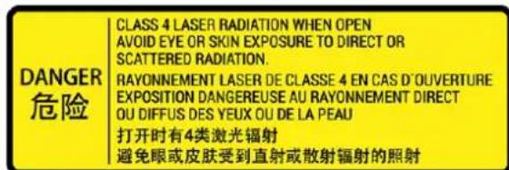 Barco SP2K-25 - Étiquettes de sécurité pour le rayon lumineux - 1