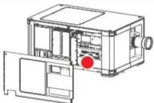 Barco SP2K-25 - Image de l'étiquette Description de l'étiquette Emplacement de l'étiquette - 4