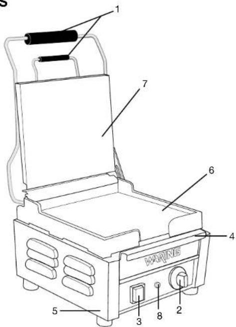 Waring Commercial WPG250TB - PIEZAS - 1