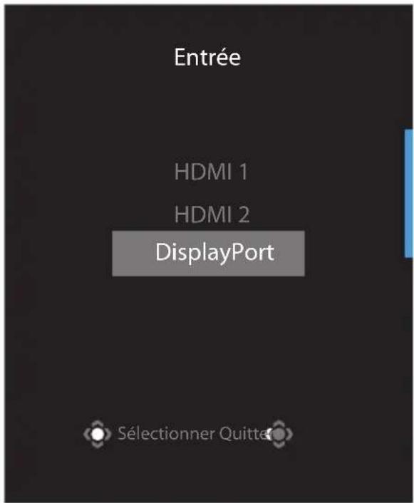 GIGABYTE GS27QC - Sélection de la source d'entrée - 1