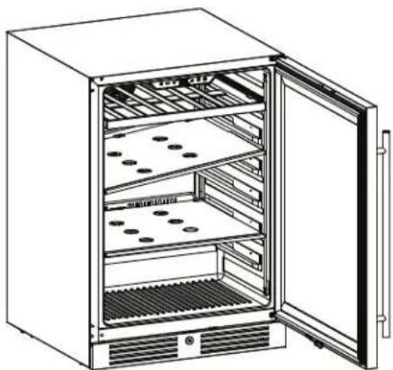Zephyr PRB15C01CG - Removing the Glass Shelves - 2
