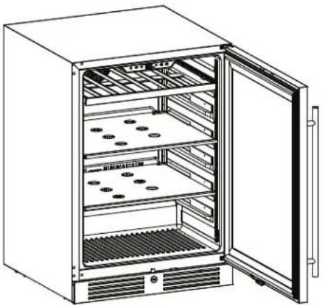 Zephyr PRB15C01CG - Removing the Glass Shelves - 1
