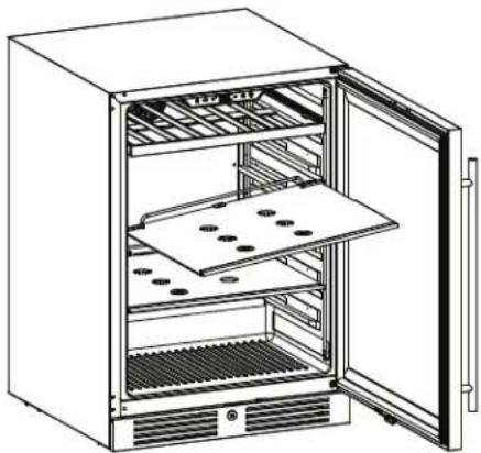Zephyr PRB15C01CG - Removing the Glass Shelves - 3