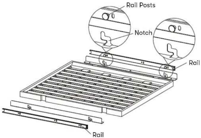 Rail Posts Notch Rail Rail
