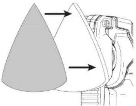 Craftsman CMCE501 - Installation et dépose de feuilles de papier abrasif (Fig. E) - 1