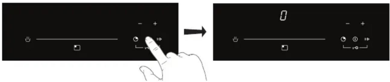 Pelgrim IKR8083F - Bedienung der Touch-Tasten und der Schieberegler-Linie - 1