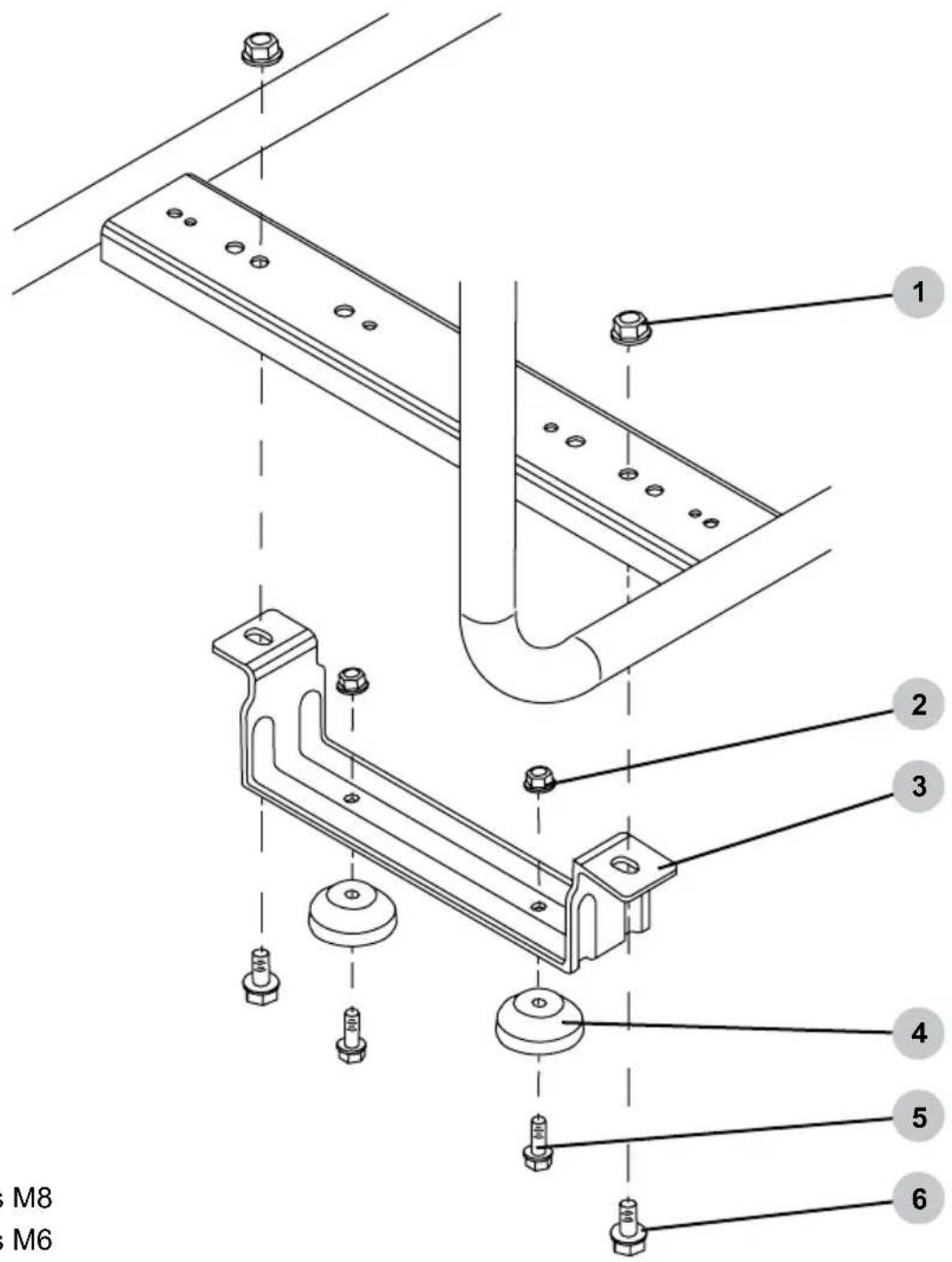 Simpson SCGH8500 - Ensemble e instalacion de mensula de soporte - 1