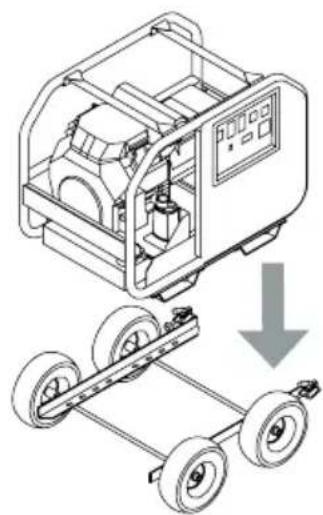 Simpson SCGH8500 - Installing the Wheel set (optional) - 2