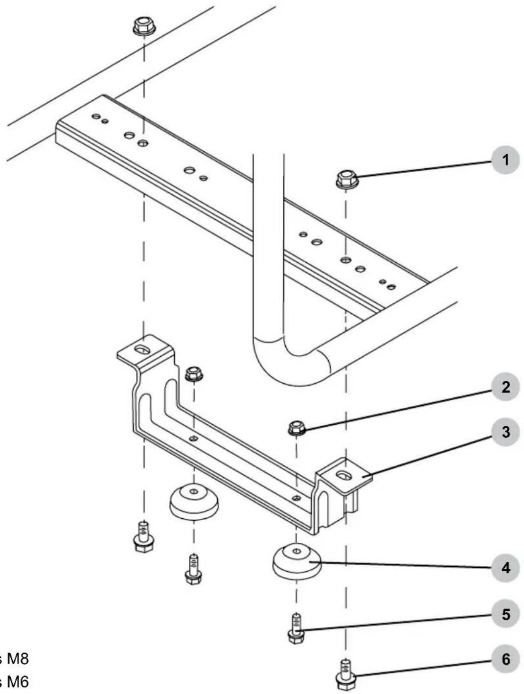 Simpson SCGH8500E - Ensamble e instalación de ménsula de soporte - 1