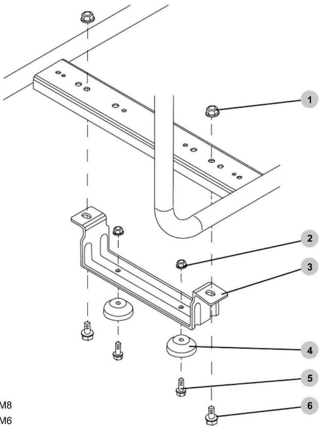 Simpson SCGH8500E - Assemblage et installation du support - SCGH5500, SCGH8500(E) - 1