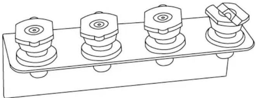Simpson WS4050V-S - Placer les buses dans les supports - 1