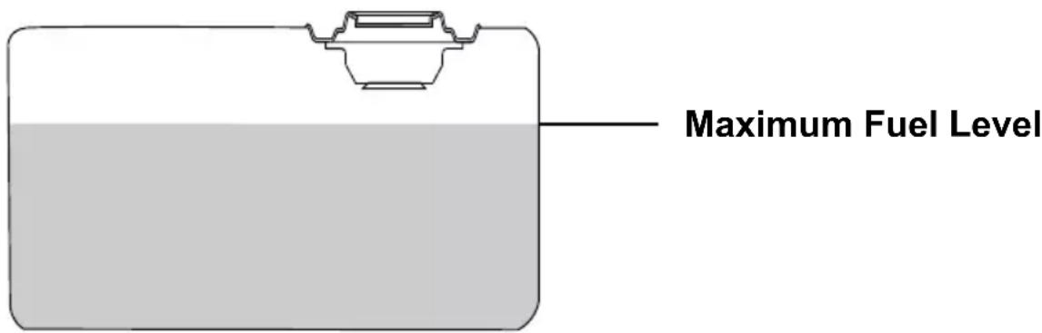 Simpson ALH4240-S - DO NOT OVERFILL FUEL TANK - 1