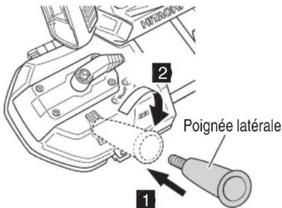1 2 Poignée latérale