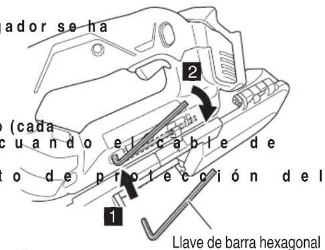 ador se ha (cada cuando el cable de o de protección del 1 Llave de barra hexagonal
