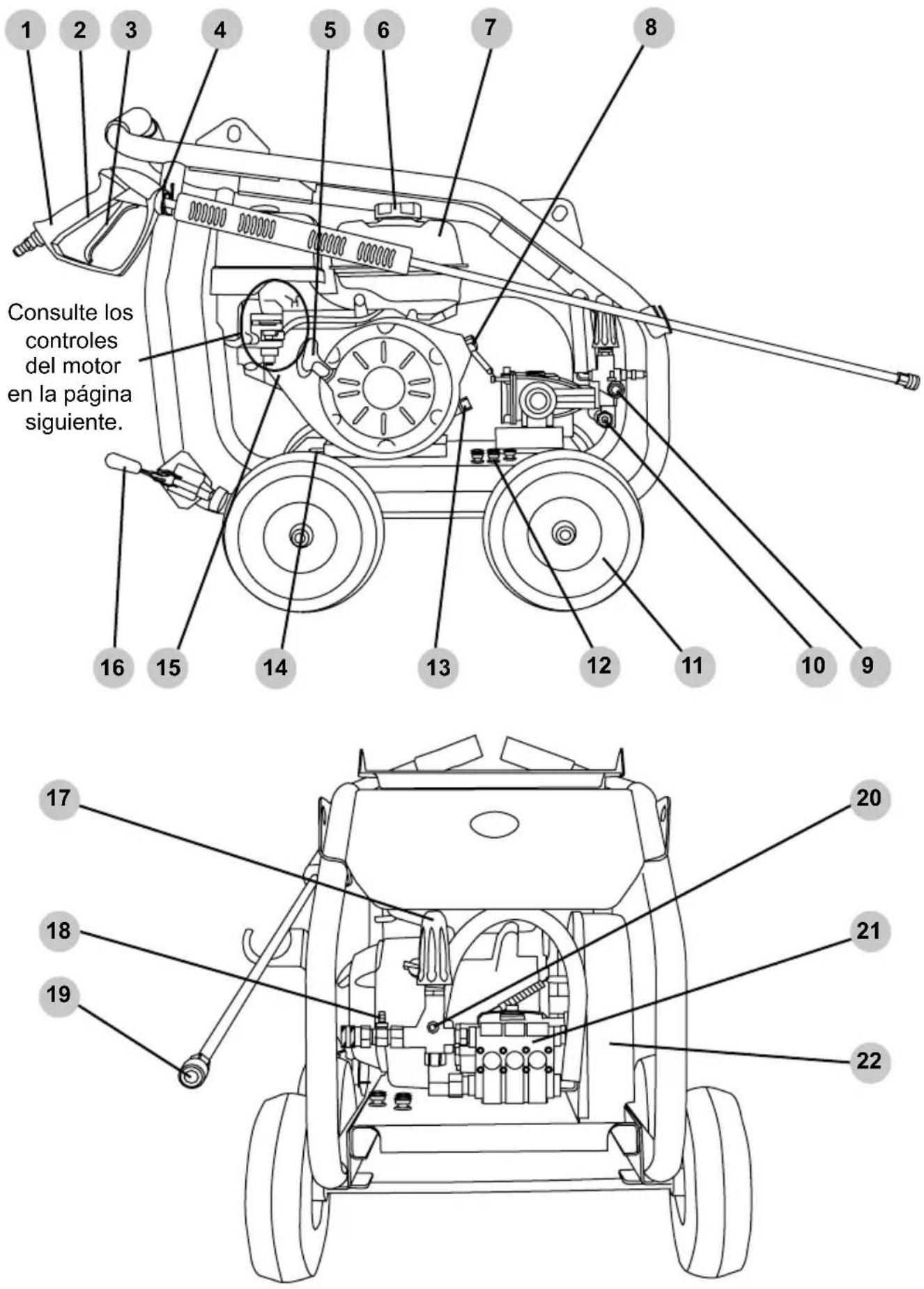 Simpson SuperPro SW3625HADS-S - Motor monocilíndrico con bomba accionada por correa - 1