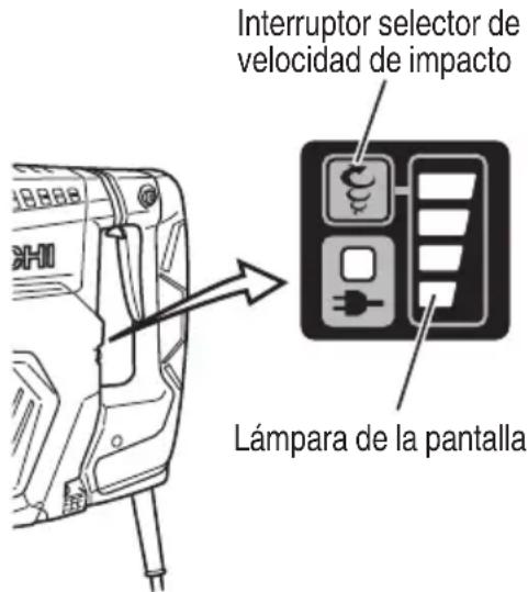 HITACHI H60MEY - Regular el número de impactos de martilleo (Fig. 11) - 1
