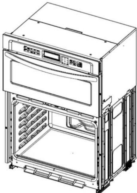 WHIRLPOOL WOEC5030LW - Ubicación de las patas del horno - 5