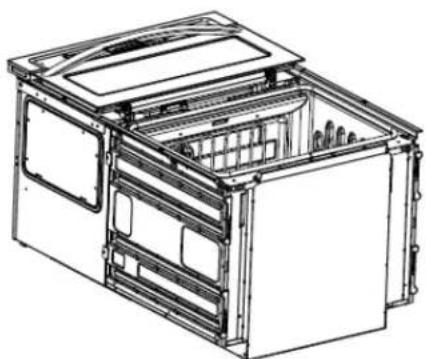 WHIRLPOOL WOEC5030LW - Ubicación de las patas del horno - 2