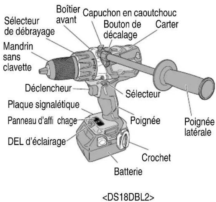 METABO DV18DBL2 - NOM DES PARTIES - 1