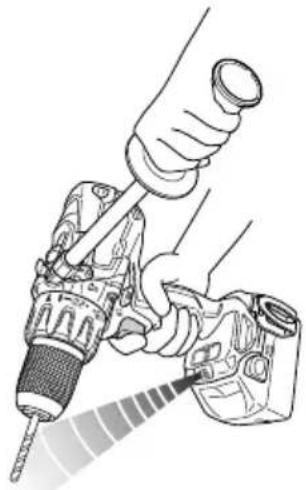 METABO DV18DBL2 - Removing the hook. - 4