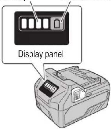 METABO EC36DAQ4 - ABOUT REMAINING BATTERY INDICATOR - 1