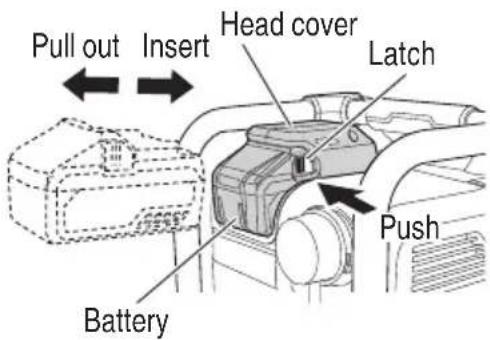 METABO EC36DAQ4 - REMOVAL AND INSTALLATION METHOD OF BATTERY - 1