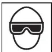 METABO NR3665DA - LES OPÉRATEURS ET LES AUTRES PERSONNES DANS L'AIRE DE TRAVAIL DOIVENT PORTER DES LUNETTES DE PROTECTION AVEC VISIÈRES LATÉRALES. - 1