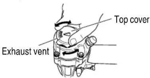 Top cover Exhaust vent