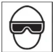 METABO NT50AE2 - LES OPÉRATEURS ET LES AUTRES PERSONNES DANS L'AIRE DE TRAVAIL DOIVENT PORTER UNE PROTECTION OCULAIRE (LUNETTES DE PROTECTION AVEC ÉCRANS LATÉRAUX) - 1