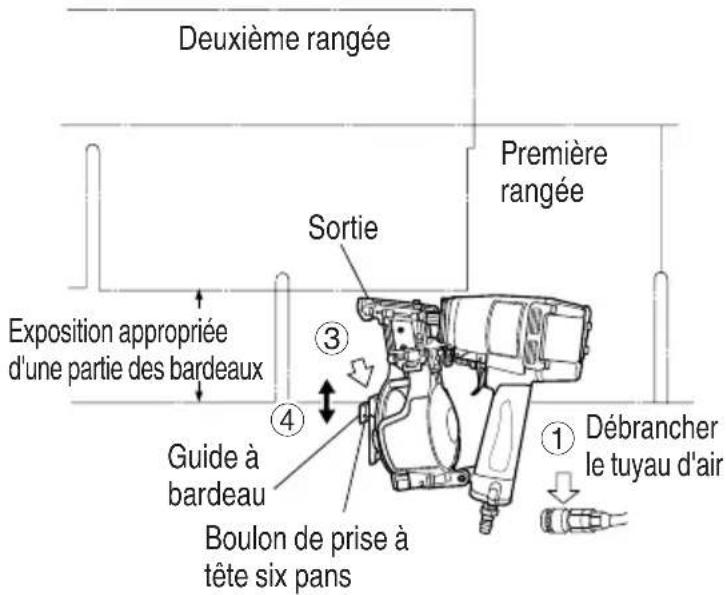 METABO NV45AB2 - UTILISATION DU GUIDE A BARDEAU - 1