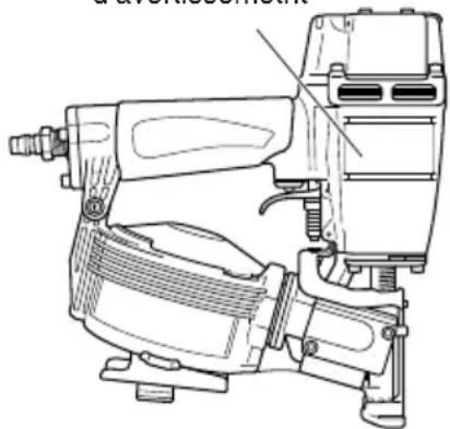 METABO NV45AB2 - ETIQUETTE D'AVERTISSEMENT - 1