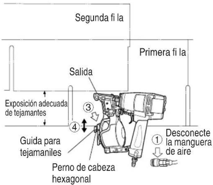 METABO NV45AB2 - EMPLEO DE LA GUÍA PARA TEJAMANILES - 1