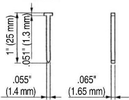 METABO NT1865DMAS - Dimensions of nails - 5