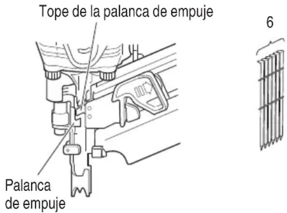 Tope de la palanca de empuje Palanca de empuje 6