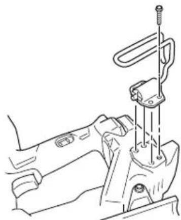 METABO NT1865DMS - USING THE HOOK - 2