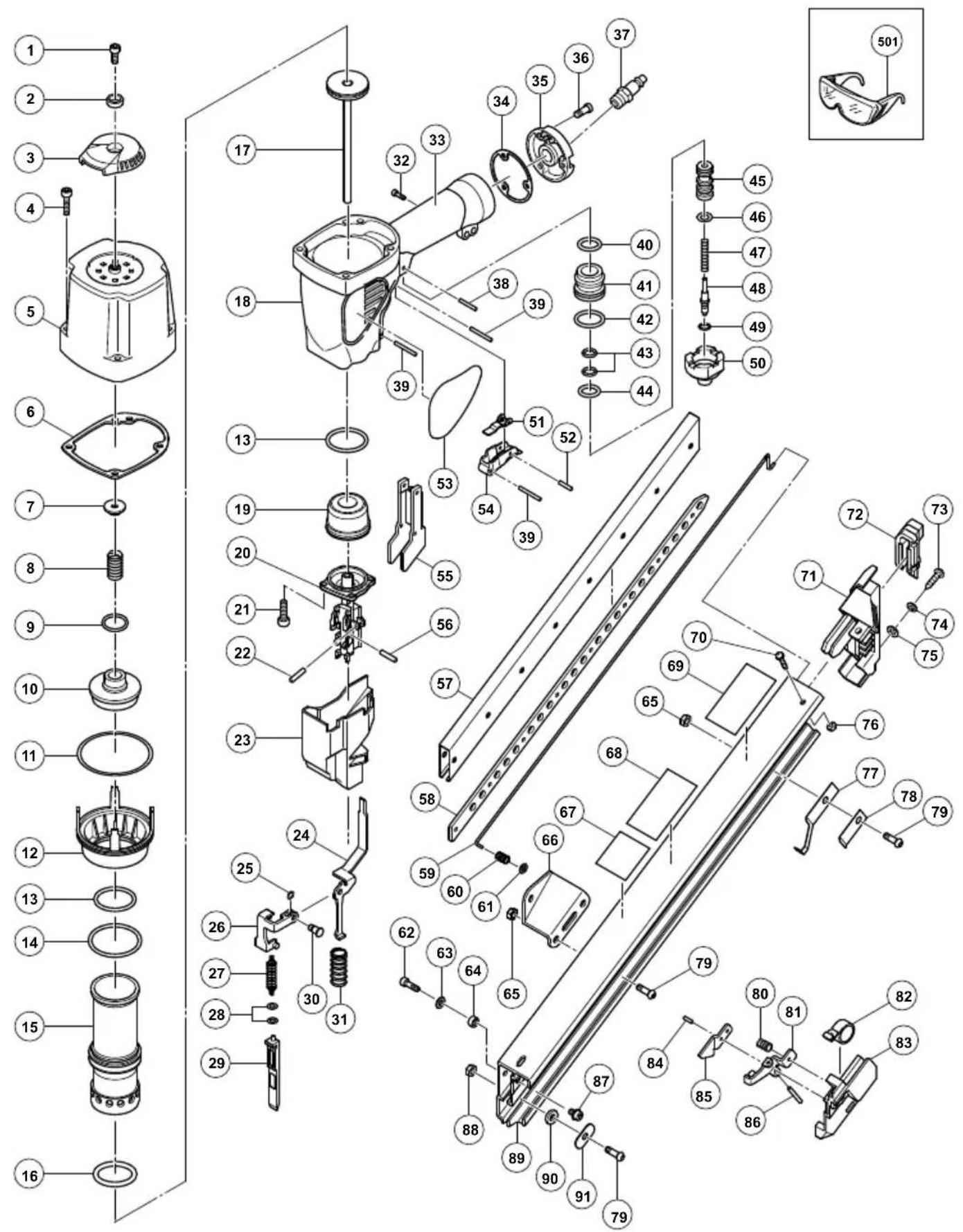 METABO NR65AK2S - Solución de problemas por parte del operador - 1