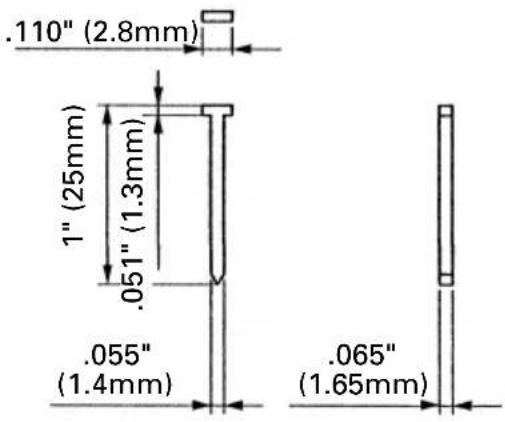 METABO NT50GSQ9 - Dimensions of nails - 2
