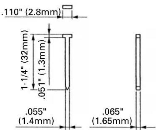 METABO NT50GSQ9 - Dimensions of nails - 5