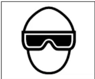 METABO NT50GSQ9 - LOS OPERADORES Y DEMÁS PERSONAS QUE SE ENCUENTREN EN EL ÁREA DE TRABAJO DEBEN USAR GAFAS PROTECTORAS CON BLINDAJES LATERALES. - 1