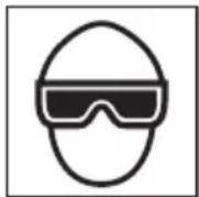 METABO NR90AC5 - LES OPÉRATEURS ET LES AUTRES PERSONNES DANS L'AIRE DE TRAVAIL DOIVENT PORTER UNE PROTECTION Oculaire (LUNETTES DE PROTECTION AVEC ÉCRANS LATERAUX). - 1