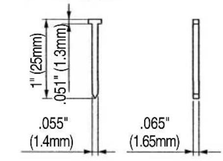 METABO NT1850DES - Dimensions of nails - 6
