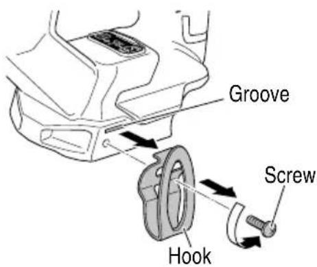 METABO NT1850DF - USING THE HOOK - 1