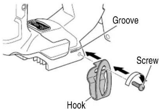 METABO NT1850DF - USING THE HOOK - 2