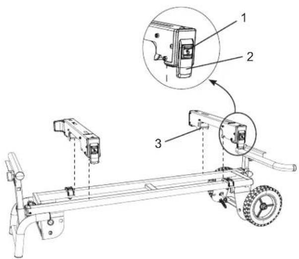 METABO UU240F - INSTALLING THE SAW MOUNTING BRACKETS (FIG. E) - 1
