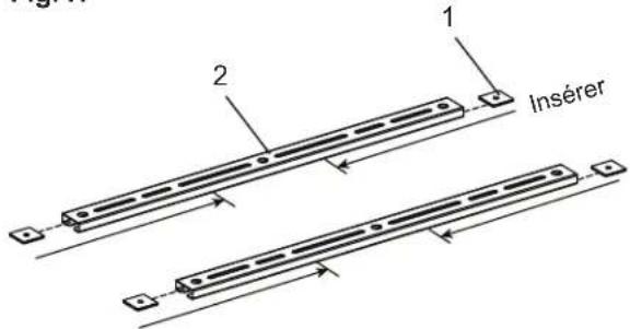 METABO UU240F - Utilisation des supports de fixation auxiliaires (fournis) (FIG. H, I, J, K) - 1