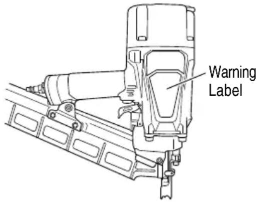 METABO NR83A5Y - WARNING LABEL - 1