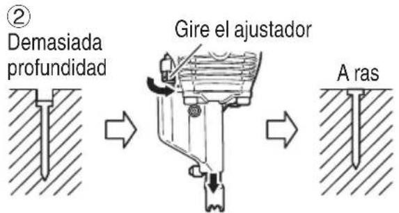 METABO NR90AES1 - AJUSTE DE LA PROFUNDIDAD DE CLAVADO - 2