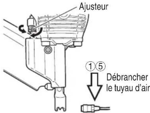 METABO NR90AES1 - RÉGLAGE DE LA PROFONDEUR DE CLOUAGE - 1