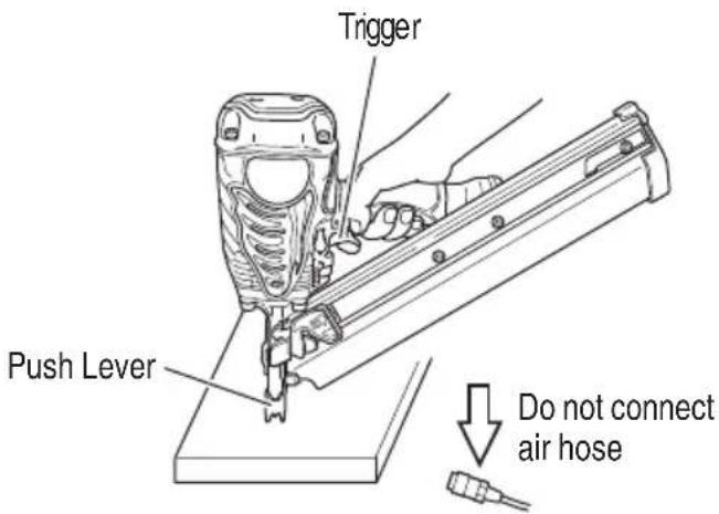 METABO NR90AES1 - WARNING - 2
